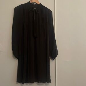 Sheer Black, Loose Fit Mini Dress